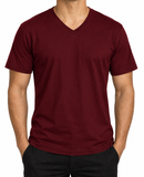V NECK COLORED T SHIRT