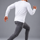 JERZEES LONG SLEEVE T SHIRT - WHITE