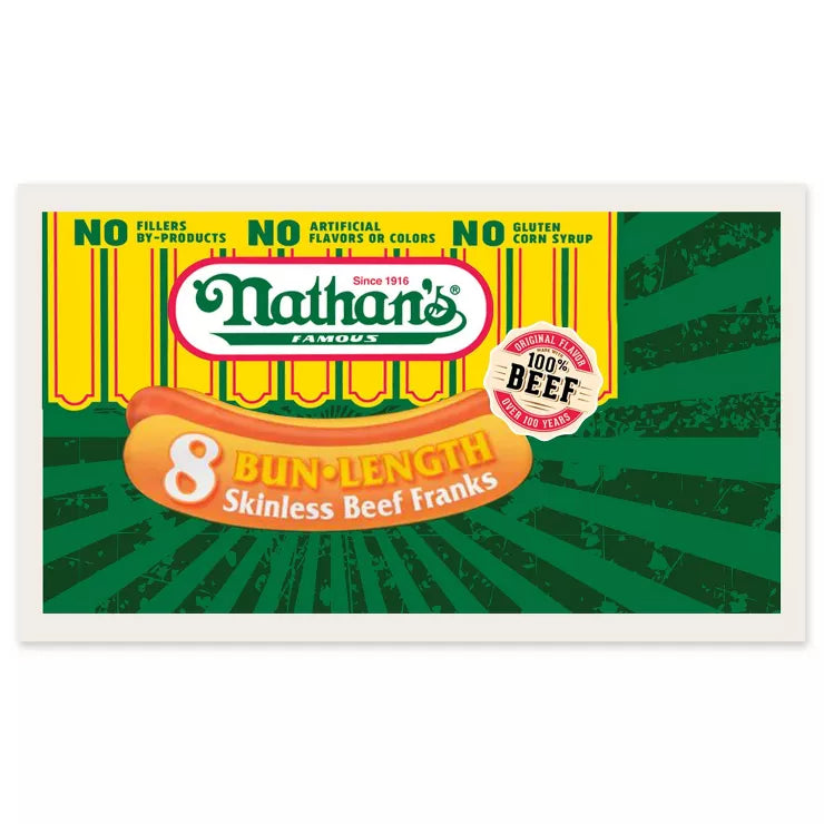 NATHAN'S CHEESE BEEF FRANKS