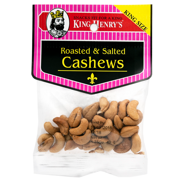 KING HENRY'S SALTED CASHEWS