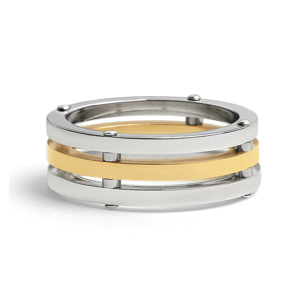 GOLD PVD COATED SPACED RING