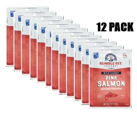 BUMBLE BEE WILD CAUGHT PINK SALMON (12 PACK)