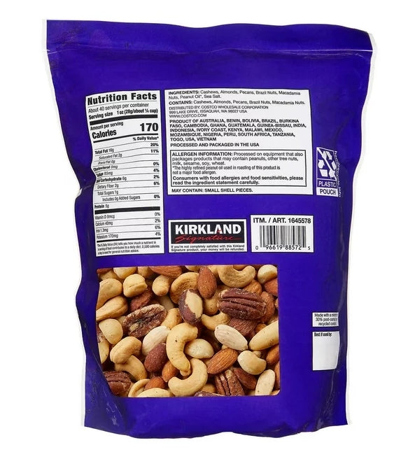 KIRKLAND SALTED MIXED NUTS