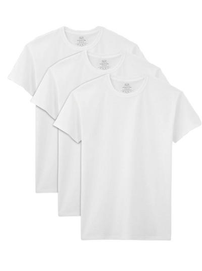 WHITE TEE SHIRT (3 PACK) REGULAR, Approved for NYS Inmate Care