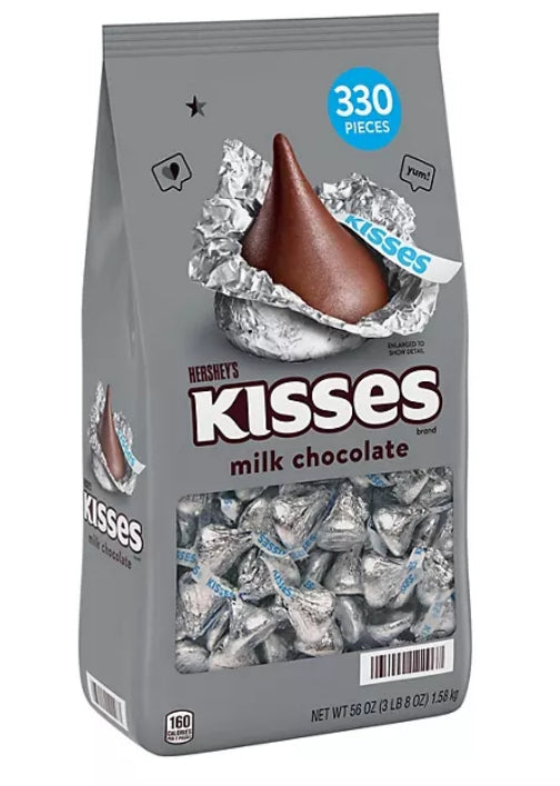 HERSHEY'S KISSES MILK CHOCOLATE (330 PIECES)