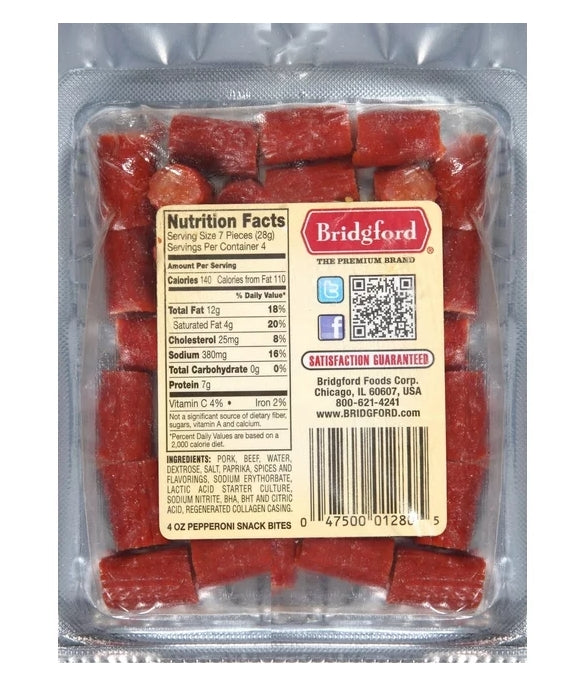 BRIDGFORD PEPPERONI SNACK BITES