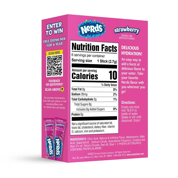 NERDS TO GO PACKETS STRAWBERRY
