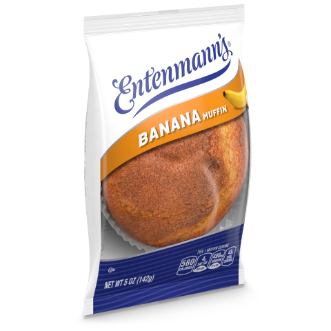 ENTENMANN'S BANANA MUFFINS, 6 PACK