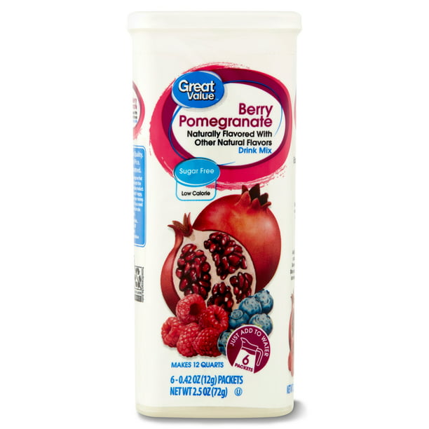 GREAT VALUE CHERRY POMEGRANATE DRINK MIX