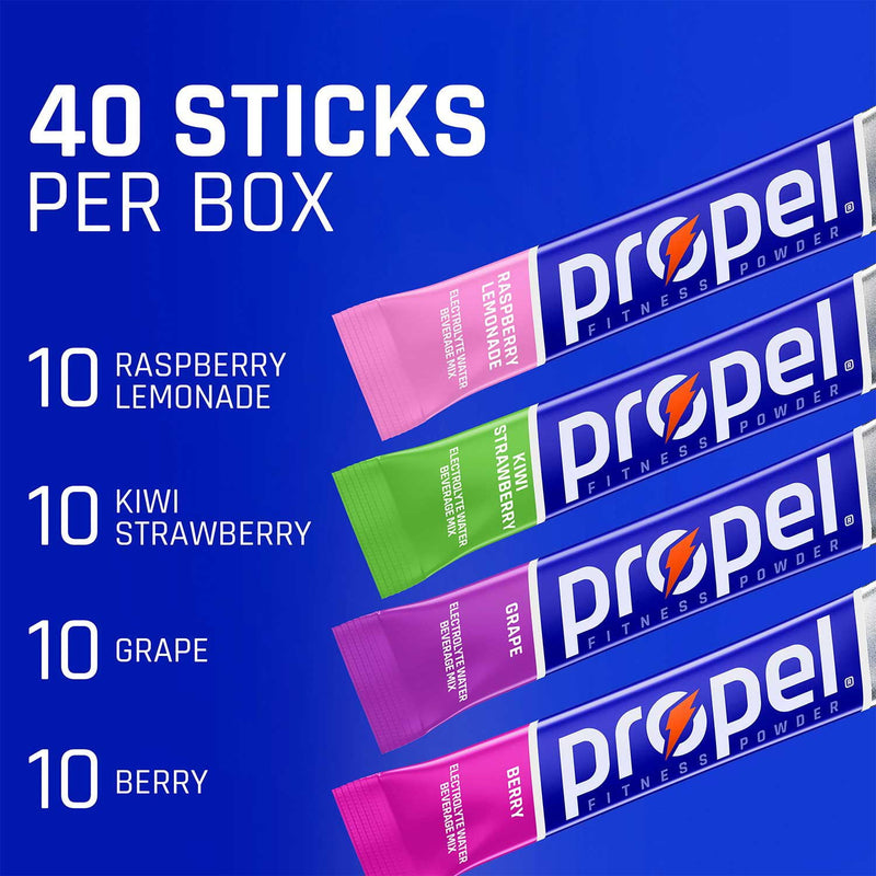 PROPEL POWDER VARIETY PACK - 40 PACK, Approved for NYS Inmate Care ...