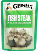 GEISHA FISH STEAKS IN SOYBEAN OIL WITH GREEN CHILI