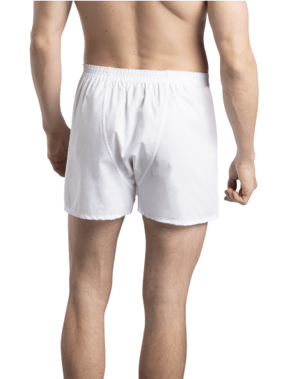 MEN'S RELAXED FIT BOXERS, WHITE 5 PACK