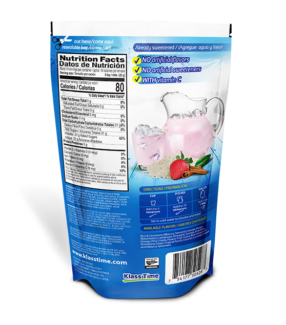 KLASS AGUAS - STRAWBERRY HORCHATA