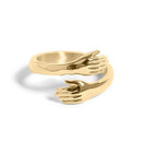 18K GOLD PVD STAINLESS STEEL HUG RING