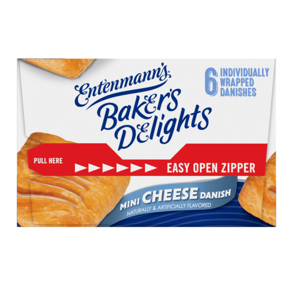 ENTENMANN'S CHEESE DANISH, 6 PACK