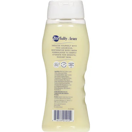 ZEST BODY WASH, COCOA BUTTER + SHEA