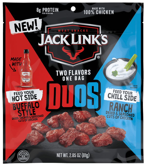 JACK LINK'S BUFFALO STYLE & RANCH DUO CHICKEN BITES