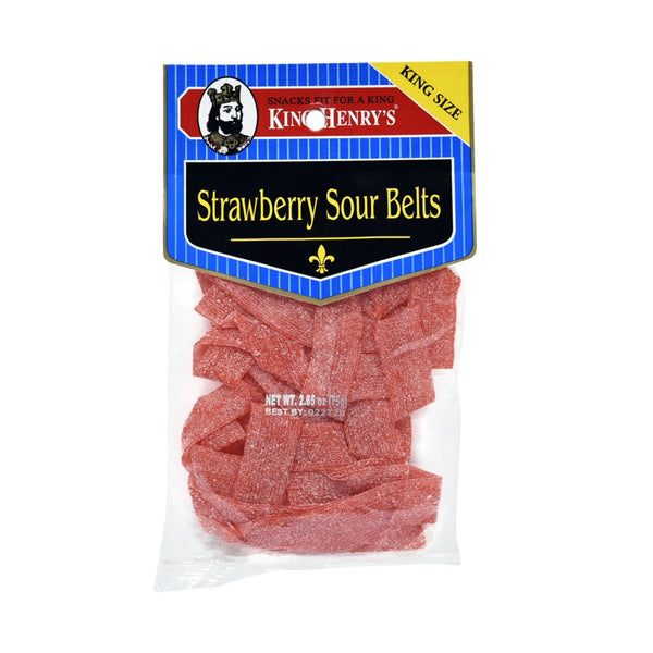 KING HENRY'S STRAWBERRY SOUR BELTS