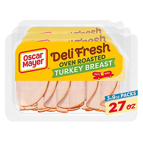 OSCAR MAYER DELI FRESH OVEN ROASTED TURKEY BREAST (3 PACK) – Emmas ...