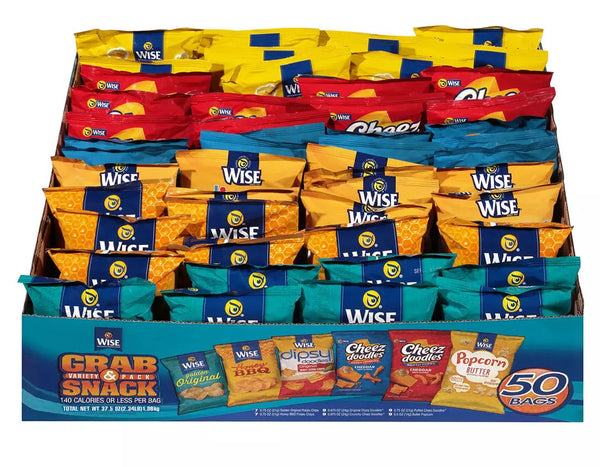 WISE GRAB & SNACK VARIETY PACK 50 COUNT