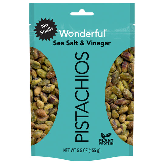 PISTACHIOS NO SHELLS SALT & VINEGAR