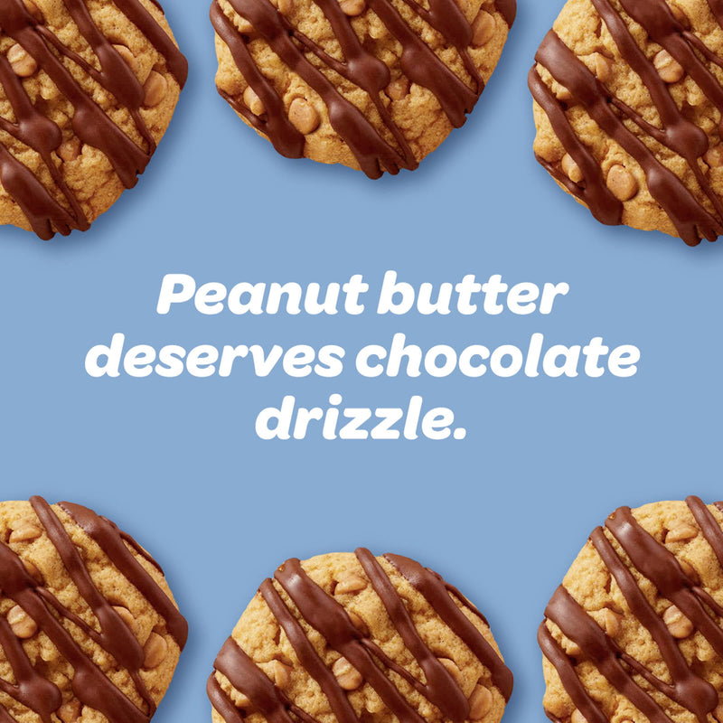 PILLSBURY SOFT BAKED COOKIES - PEANUT BUTTER WITH CHOCOLATE DRIZZLE