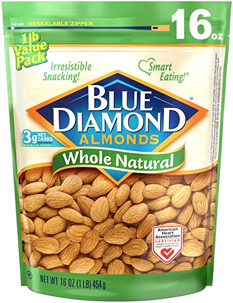BLUE DIAMOND ALMONDS - WHOLE NATURAL