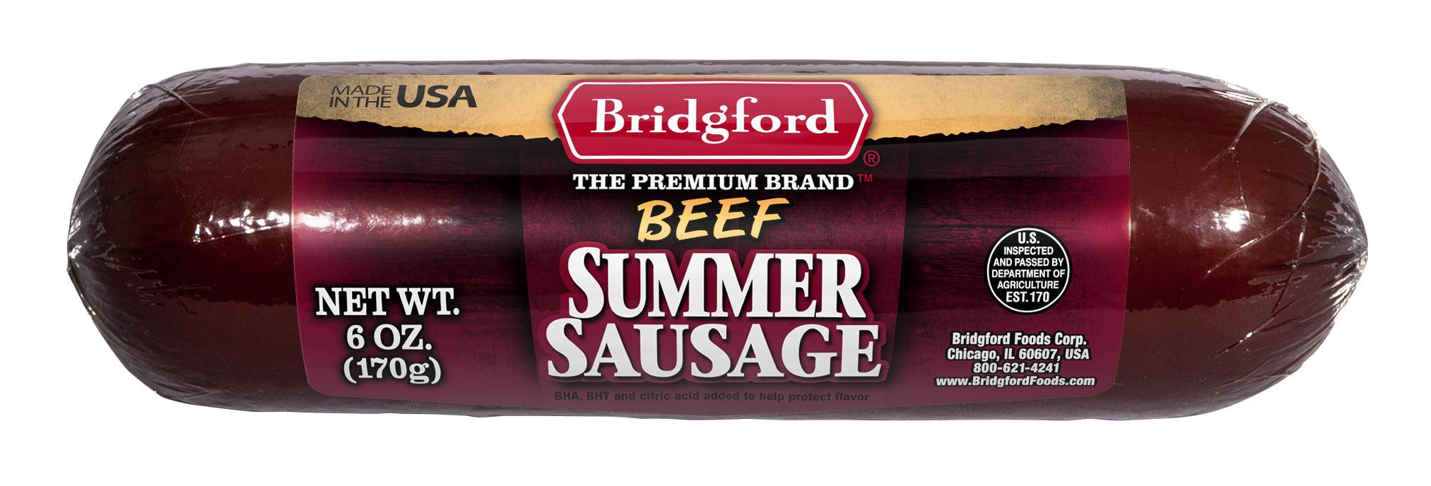 BRIDGFORD BEEF SUMMER SAUSAGE, Approved for NYS Inmate Care Packages ...