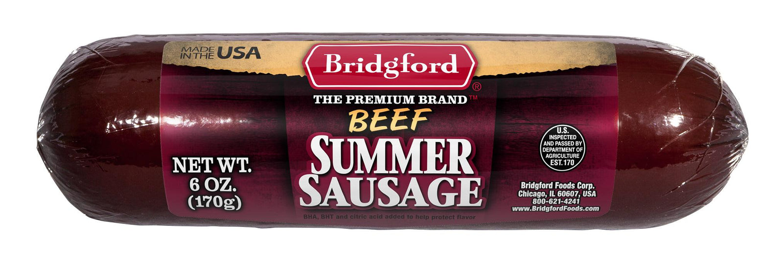 BRIDGFORD BEEF SUMMER SAUSAGE Emmas Premium Services