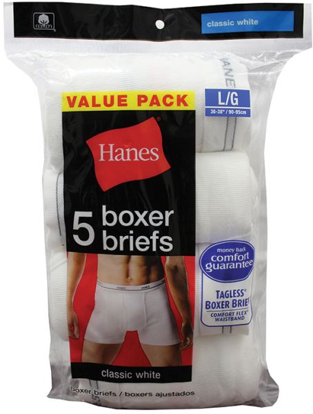 HANES BOXER BRIEFS (5 PACK)