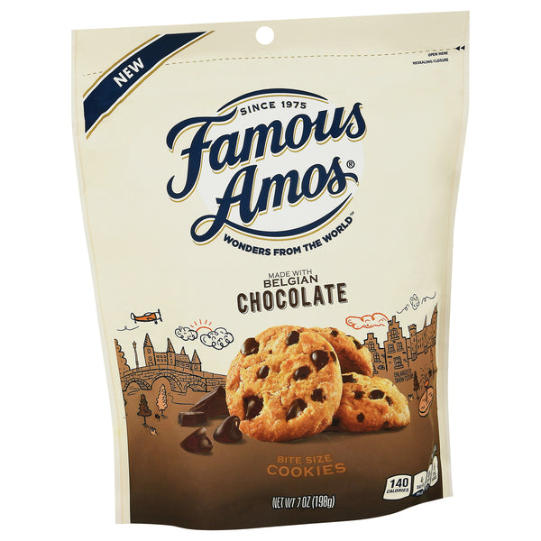 FAMOUS AMOS BITE SIZE COOKIES - BELGIAN CHOCOLATE