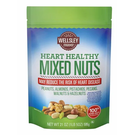 WELLSLEY FARMS HEART HEALTHY MIXED NUTS