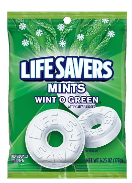 LIFESAVERS MINTS - WINT O GREEN