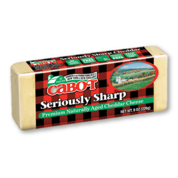 CABOT SERIOUSLY SHARP AGED CHEDDAR CHEESE - Emma's Premium Inmate Care Package Services 