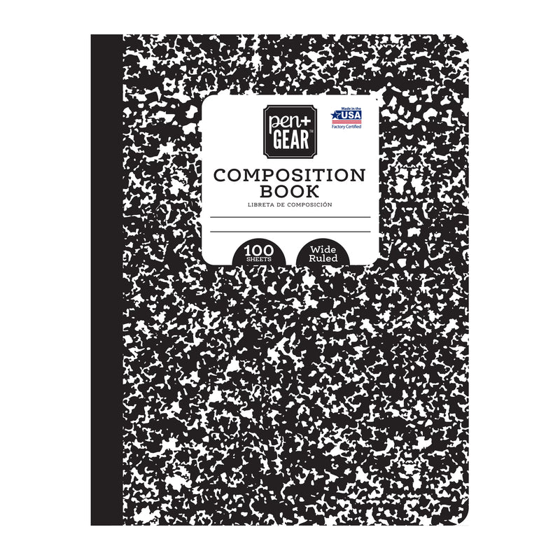 MARBLE COMPOSITION NOTEBOOK - WIDE RULE