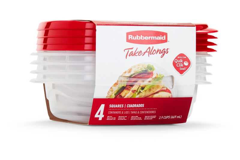 RUBBERMAID 2.9 CUP TAKEALONG 4 PACK