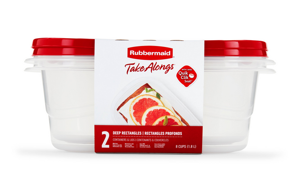 Rubbermaid TakeAlongs 2.9 C. Clear Rectangle Food Storage