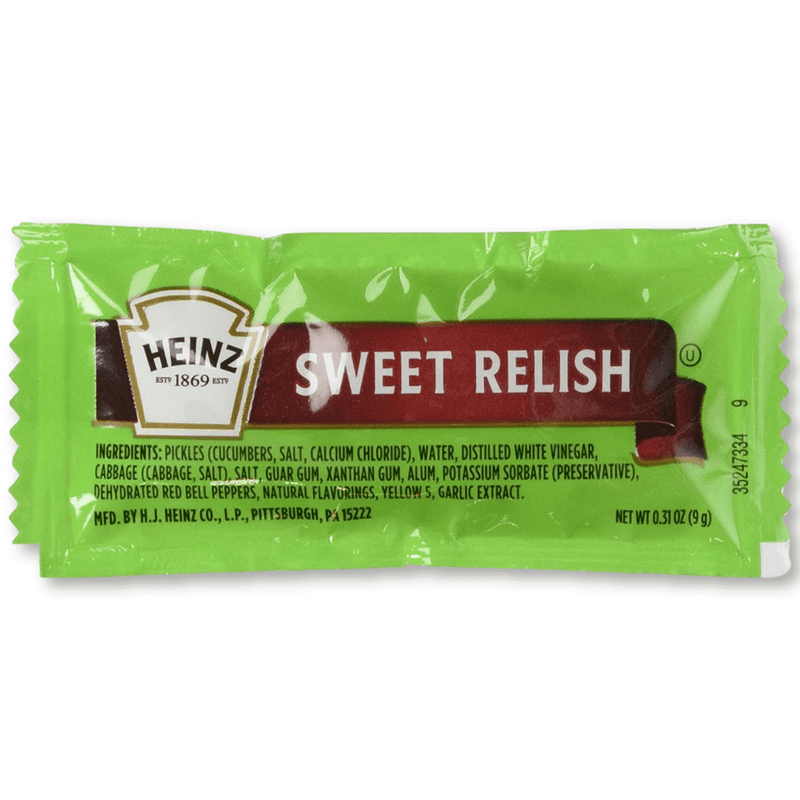 HEINZ SWEET RELISH PACKETS SINGLE SERVE (15 PACKETS) - Emma's Premium Inmate Care Package Services 
