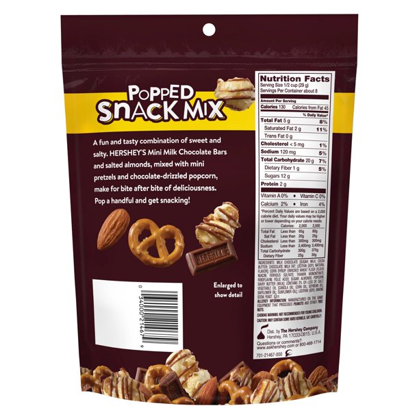 HERSHEY'S POPPED SNACK MIX