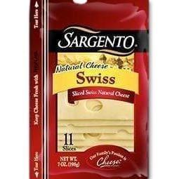 SARGENTO CHEESE SLICES SWISS - Emma's Premium Inmate Care Package Services 
