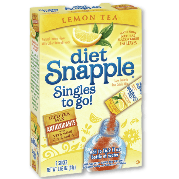 SNAPPLE TO GO DIET- LEMON ICED TEA - Emma's Premium Inmate Care Package Services 